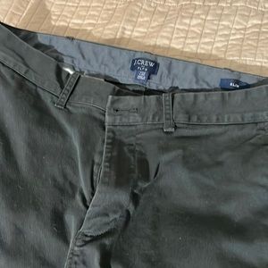 J. Crew Slim-fit Flex Khaki Pant, Black, 32x30